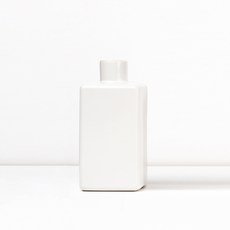 해피정 사각 디퓨저 꽃병, 무광 화이트
