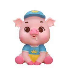 蒸無利潤可愛豬存錢筒, 04 流口水的豬, 1個