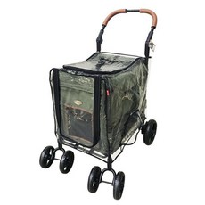 寵物推車 防雨罩, 軍綠色, 1個