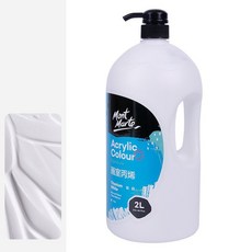 Mont Marte 蒙瑪特 darumi丙烯酸油漆散裝1鈦白色, 1 種顏色, 2L