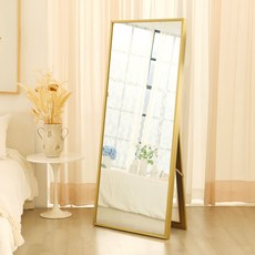 포메리트 모던 전신거울 거치형 H1700 방문설치, 골드