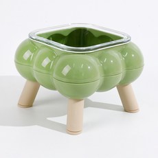 PASTEL PET 寵物雲朵玻璃碗 FREE, 綠色, 1個