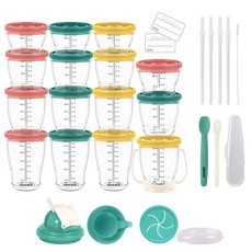 BeBeLock 副食品刻度密封罐組, 薄荷綠, 1組