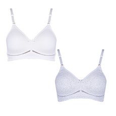 cielstory 女童款無鋼圈第3階段全罩杯胸罩 2件組