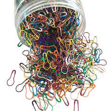 KHOOMIE 金屬燈泡造型縫紉安全別針 1000入 + 透明收納盒套組 5W0928, 1個, 混合色