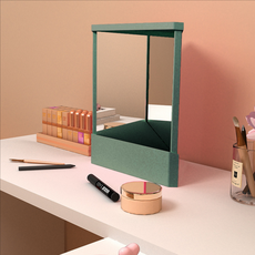 Finest One無翻轉桌鏡 L 19*23cm, 1個, 深綠色
