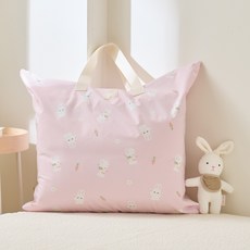 lolbaby 孩童用PU防水午睡被收納袋, 紅蘿蔔白兔款