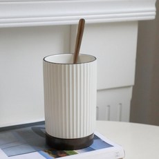 Chakhansallim 北歐風陶瓷筷桶, 1個, 白色