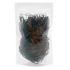 She's Line TPU 橡皮筋 500入, 黑色+棕色, 1包