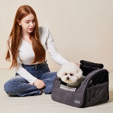 REDPUPPY 寵物 Etmont 汽車座椅與外出提籠, 深灰色, 1個
