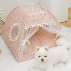 寵物躲藏帳篷屋, 粉紅色, 1個