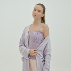 FRONT2LINE 女款旅行寬鬆版棉質開襟衫