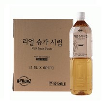 어라운지 리얼 슈가시럽, 1.5L, 6개