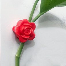 폴라 식물 로즈 고정 클립 레드, 10개