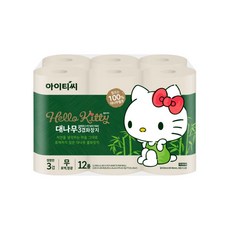 韓國 ITC Hello Kitty 竹製3層衛生紙 30m, 1個, 12入
