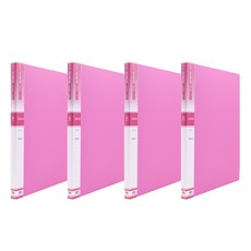Heemang A3 20頁 透明文件夾 Hc138, 粉紅色, 4個