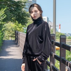 Duran 女式天鵝絨連帽夾克拉鍊運動衫 DTF2W-4108