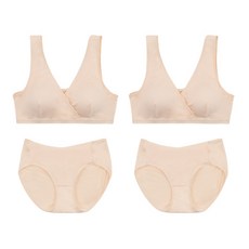 IUNIQUE 哺乳內衣 2入+內褲 2入
