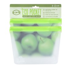 SUGARLAB 可重複使用的站立式保鮮袋 中, 2個, 中(M), 1個