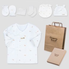 Organic Boom 馬年新生兒內衣 + 帽子 + 圍兜 + 護手套 + 襪子 + 手帕 + 禮盒組 + 購物袋
