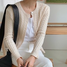 보리맘 폴폴 꽈배기 임산부 니트 가디건 M055