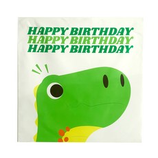 Tina Picnic 生日快樂家庭派對 恐龍朋友掛布, 綠色