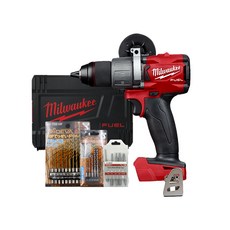 Milwaukee GEN2無線電鑽 FPD2-0X0 18V M18+電池+鑽頭組, 1套