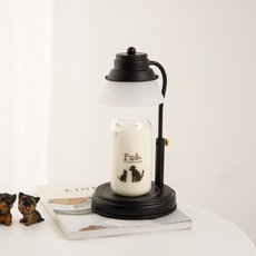 Candle Department Store 白色融燭燈+寵物除臭香氛蠟燭 430ml, 黑色的