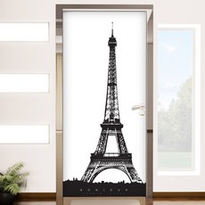 GGOOMIM 巴黎艾菲爾鐵塔玄關門貼紙 cm372, 混合色