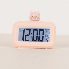 Lina 藍色可愛多功能鬧鐘台鐘, 小豬