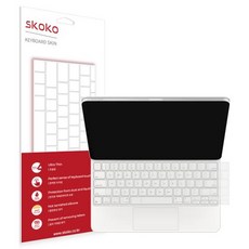 Skoko iPad Pro 5代 12.9 巧控鍵盤 鍵盤膜, 單一顏色, 1個