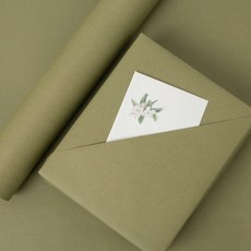 Good given 素色雙面牛皮包裝紙 10m, 卡其色, 1個