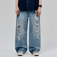 리플라이퍼키 남성용 웨어에버 와이드 데님 HT8502