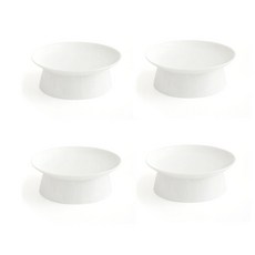 Erato Moru 高腳盤組, 4個, 白色, 高腳盤
