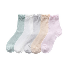 해시그라운드 D05 임산부 산후조리 레이스 메쉬 양말 5세트, 1세트