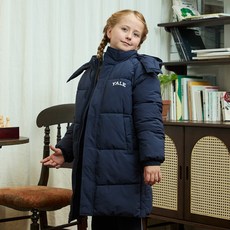 YALE KIDS 青少年 青少年用 拉格蘭可拆卸連帽長版羽絨外套 YJCPJPE43336