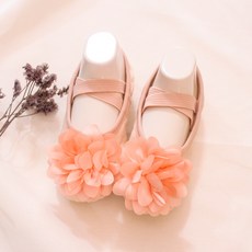 Dresshouse 女童彈性花朵芭蕾舞鞋 1702VA