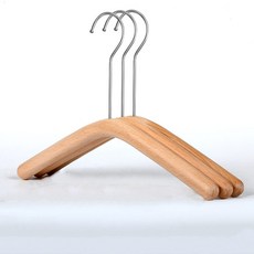 Senseitta兒童用原木衣架褲子衣架 02 圓形掛勾 15cm P87, 5個, 啞光的