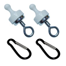 머글리 초강력 캠핑 자석 고리 행어 행거 후크 홀더 네오디움 2p, 화이트, 2개