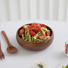 NICOTT 木碗 M, 木頭色, 1個