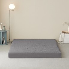024홈 단잠토퍼 3단 접이식 매트리스, 그레이, 14cm