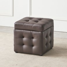 가구데코 쿠션 수납 화장대 스툴 GM2011, 초코, 1개