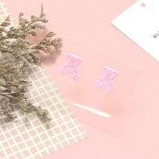 小熊造型耳環