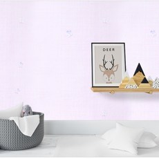 Sense Wall 黏貼式絲綢花紋壁紙, 立體花 粉色