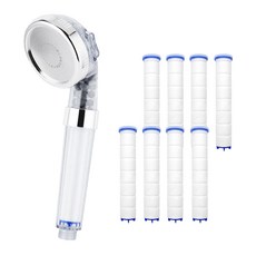 Daily Friends Happy Darling 水壓上升 3 步浴室水龍頭 3WAY 過濾花灑頭+過濾器 8p 套組, 1套