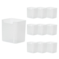 Mamiru 冰箱門邊收納整理盒10件組, 10個, 透明色