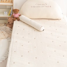 아리베베 유아용 순백이 순면 누빔 패드, 곰돌이, 1개