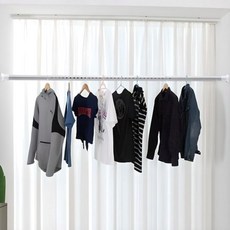 Market Plan 可調式Titan塑膠伸縮桿, 白色