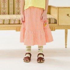 LIEBELLO 女童清爽格紋短裙