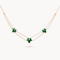 LOLA ROSE 女款 New Ivy 簡約方晶鋯石項鍊 LR50068